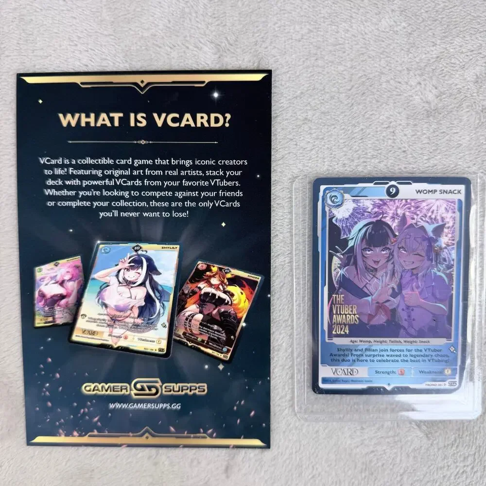 Gamer Supps V-Card TCG Shylily Filian Womp Snack 2024 Promo Card